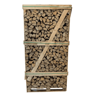 Mega Pallet Essenhout Haardhout - gestapeld - 1000 houtblokken a 25cm
